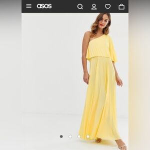 ASOS - one shoulder maxi dress NWT
